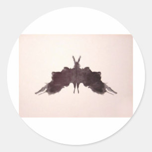 Adesivo A tinta do teste de Rorschach borra a traça do