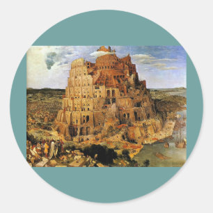 Adesivo "A Torre de Babel" de Pieter Bruegel (cerca de 156
