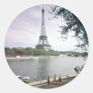Adesivo A Torre Eiffel. Paris, cerca de 1960.