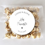 Adesivo A Trendy Wedding Candy Favorita-A<br><div class="desc">Sua Vinheta Clássica De Casamento De Trendy Favorita O Docinho De Casamento Personalizado</div>