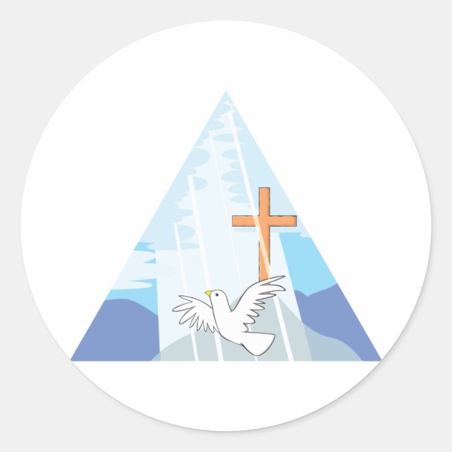 Adesivo A Trindade - Deus, o Pai Filho e o Espírito Santo (Frente)