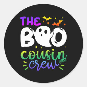 Adesivo A Tripulação do Boo Cousin Halloween Ghost Trick T