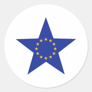 Adesivo A UE de Europa star a bandeira