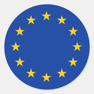 Adesivo A UE embandeira