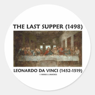 Adesivo A última ceia (1498) por Leonardo da Vinci