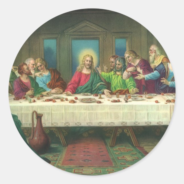 Adesivo A Última Ceia Originalmente por Leonardo da Vinci (Frente)