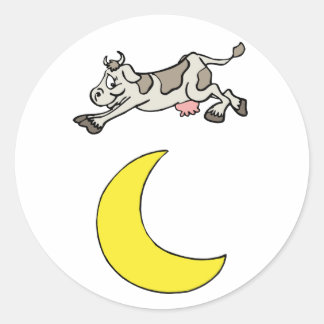 Adesivo A Vaca Saltou Sobre A Lua