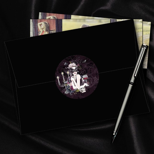 Adesivo A Vampiress | Moody Gótica Vampiro Glam Pálida Pel (Criador carregado)