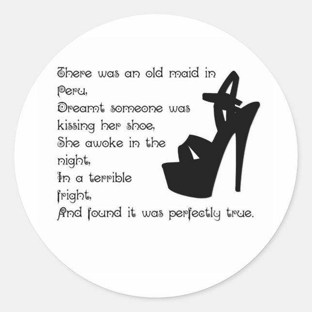 Adesivo A Velha Maid no Peru (Frente)