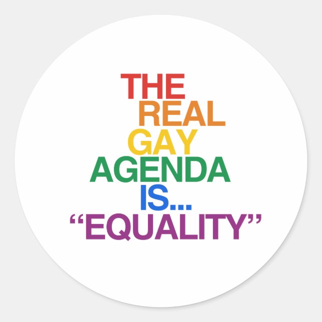 ADESIVO A VERDADEIRA AGENDA GAY (Frente)