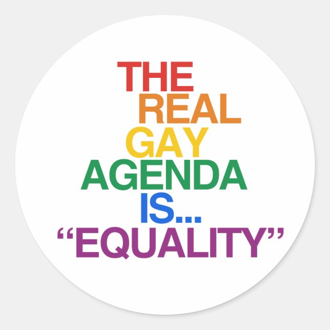 ADESIVO A VERDADEIRA AGENDA GAY (Frente)