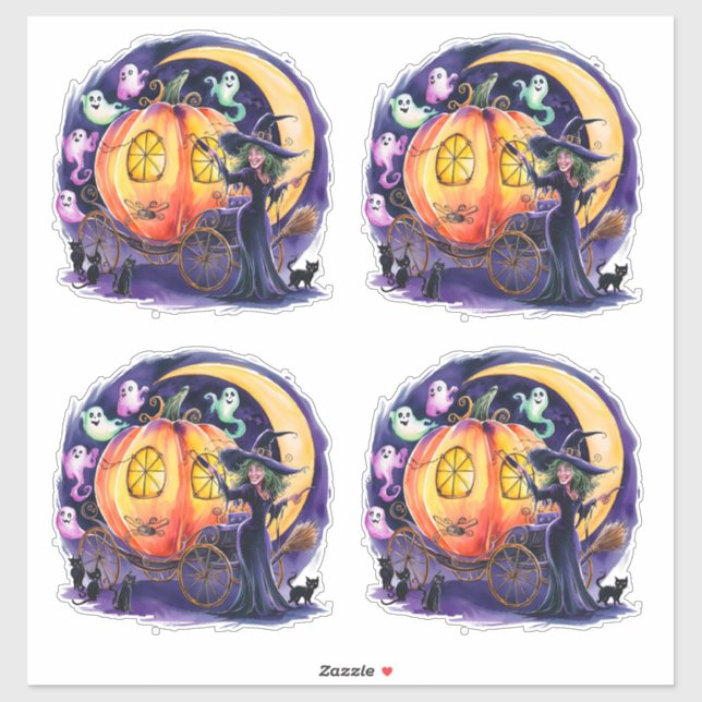 Adesivo A Viagem à Meia-Noite de Uma Bruxa (Folha)