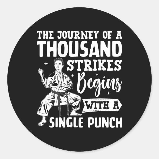 Adesivo A Viagem De Mil Golpes Começa Com Si (Frente)