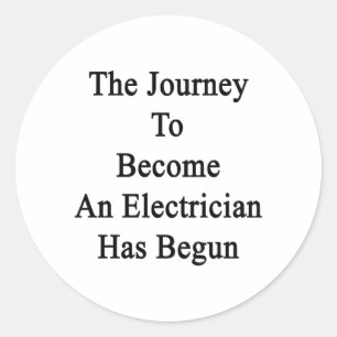 Adesivo A viagem para assentar bem em um eletricista
