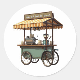 Adesivo A Vida Acontece, Café Ajuda.