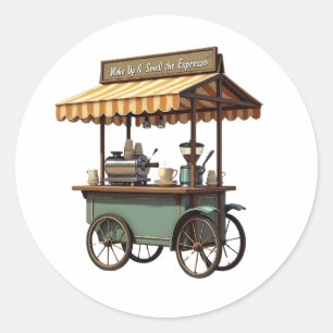 Adesivo A Vida Acontece, Café Ajuda.