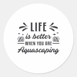 Adesivo A Vida Aquarista É Melhor Aquascapando Peixes Engr