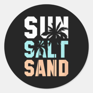 Adesivo A Vida É Melhor Na Praia, Férias, Sol, Sal,