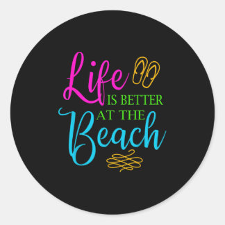 Adesivo A Vida É Melhor No Verão Da Praia, A Camisa Que Es