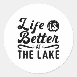 Adesivo A Vida É Melhor No Wakeboard Do Lago