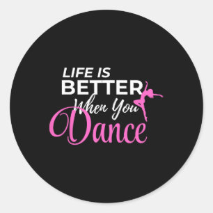 Adesivo A Vida É Melhor Quando Você Dança Ballerina