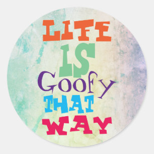 Adesivo A vida é pateta essa maneira