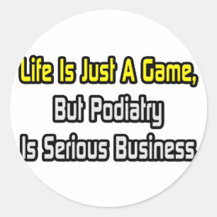 Adesivo A vida é só um jogo... A Podiatria É Grave