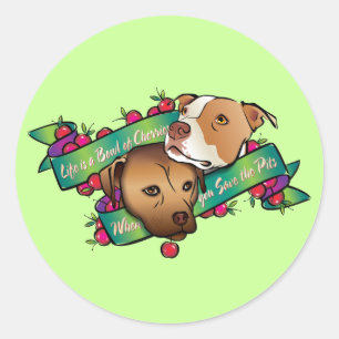 Adesivo A vida é uma bacia de cerejas…