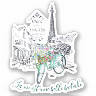 Adesivo A vida é uma bela viagem