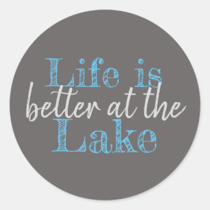 Adesivo A VIDA Náutica É MELHOR NO LAGO  