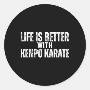 Adesivo A vida no Kenpo americano é melhor com o Kenpo Kar