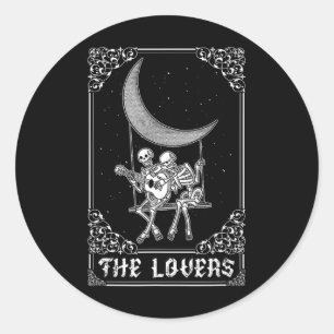 Adesivo A Vintage Tarot Card Gótica Halloween Ske