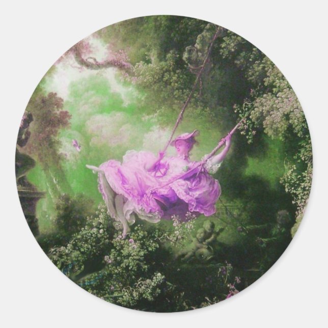 Adesivo A violeta verde SWING púrpura (Frente)