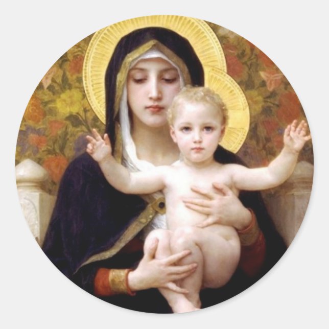 Adesivo A Virgem dos Lírios - Vinheta de Natal (Frente)