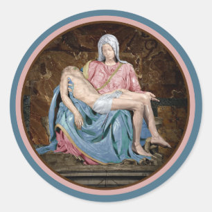 Adesivo A Virgem Maria e o Cristo Pietà de Michelangelo