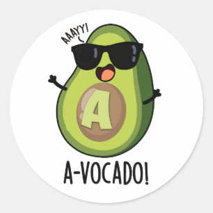 Adesivo A-vocado Funny Avocado Pun