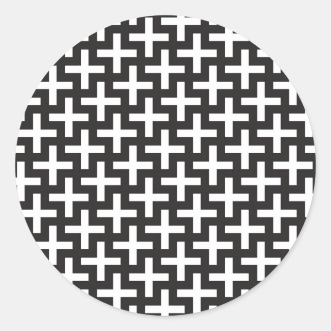 Adesivo A&w padrões feitos com o sinal 'plus' (Frente)