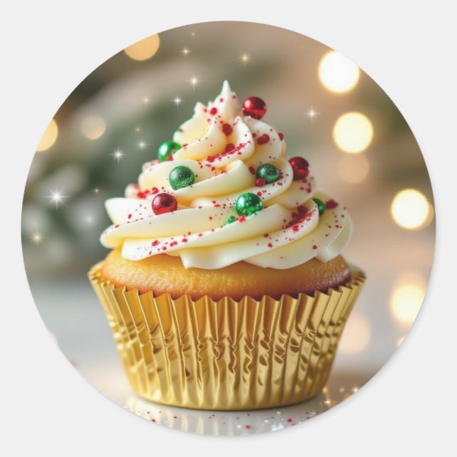 Adesivo A Yummy Christmas Cupcake (Frente)