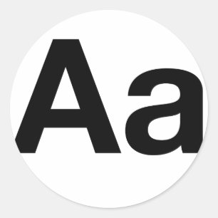 Adesivo Aa Helvética