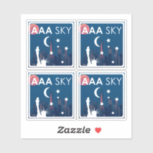 Adesivo AAA SKY Sticker 4-up