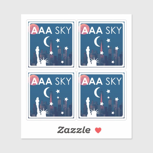 Adesivo AAA SKY Sticker 4-up (Folha)
