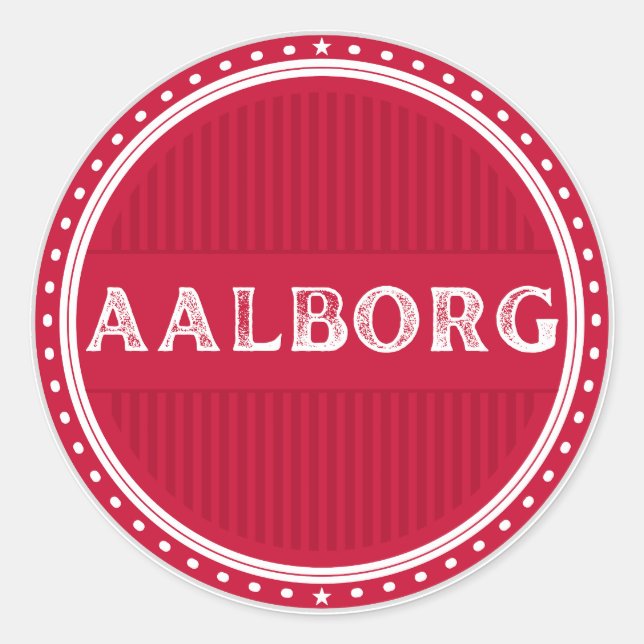 Adesivo Aalborg City Pride Emblem – Danish Identity (Frente)
