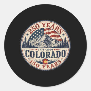 Adesivo Aamérica 250 Colorado 150 Anos Bandeira Aamericana
