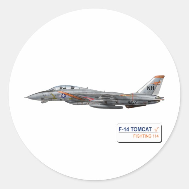 Adesivo Aardvarks VF-114 (Frente)