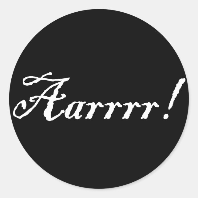 Adesivo Aarrr, Sticker! (Frente)