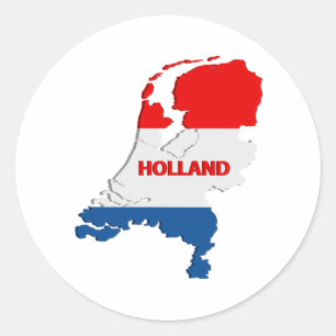 Adesivo Aba de garrafas do mapa holandês