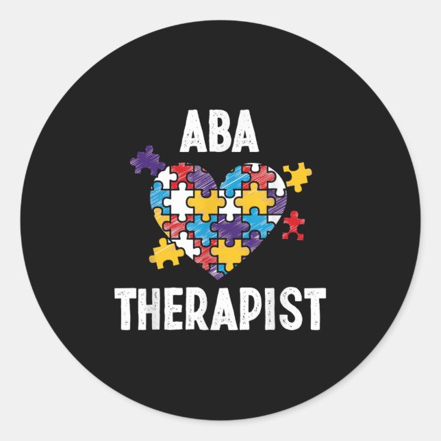 Adesivo Aba Therapist Training Behaviour Analyst Autism Th (Frente)