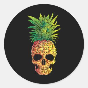 Adesivo Abacaxi - Caveira T Camisa Aloha - Praias Haw Hava