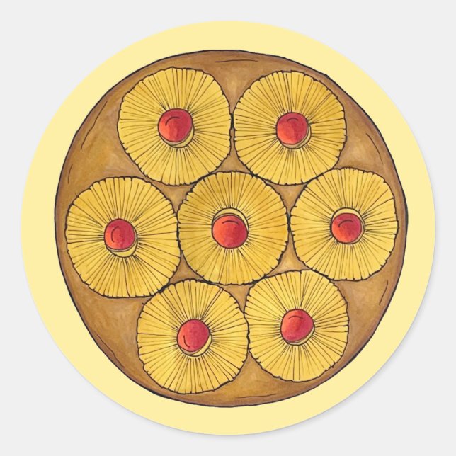 Adesivo Abacaxi em Cherries de bolacha que fazem deserto (Frente)