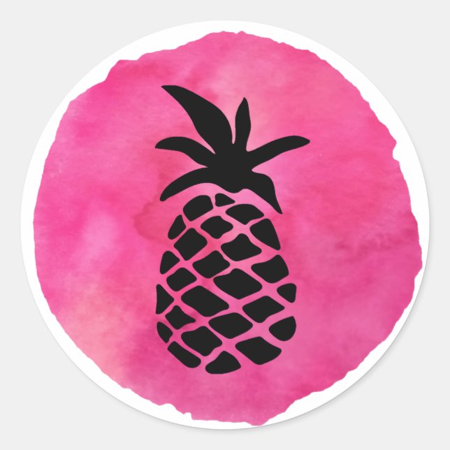Adesivo Abacaxi Rosa (Frente)